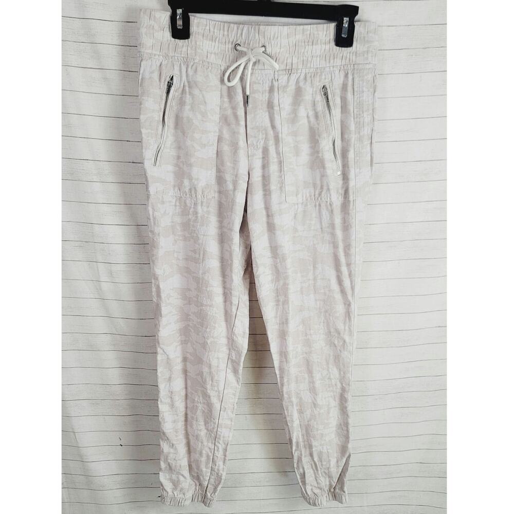 ATHLETA CABO TIDE CAMO LINEN JOGGER, SZ 6